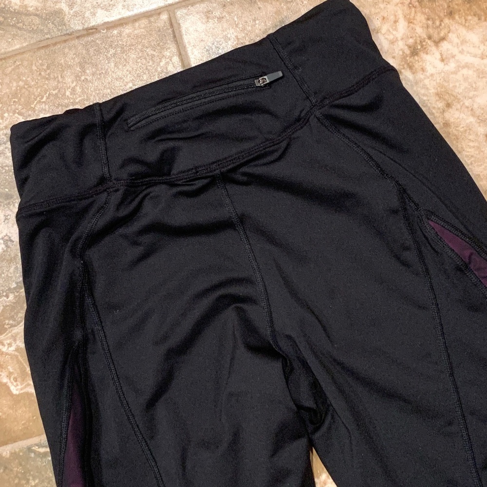 RION Black Mesh Detail Full Length Leggings - Picture 5 of 9